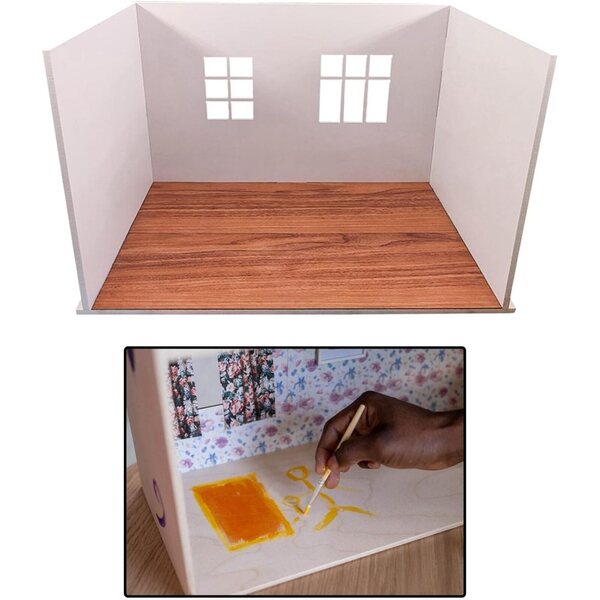 Mini-PVC-Küche für Puppenhaus, realistisches Zubehör zum DIY-Spielen