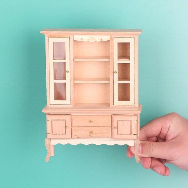 predolo Holzmöbel für Puppenhaus 1:12 – realistische Miniaturdekoration