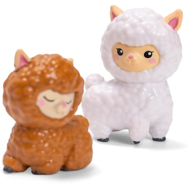 Simba Evi Love Alpacas Puppe 12 cm mit 2 Alpakas und Zubehör für Kinder ab 3 Jahren
