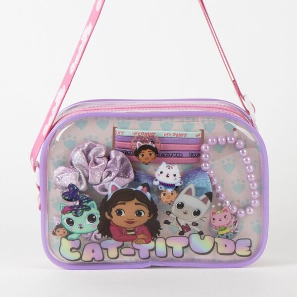 Gabby's Dollhouse Taschen-Schönheitsset mit Zubehör für Kinderspiel und Fantasie
