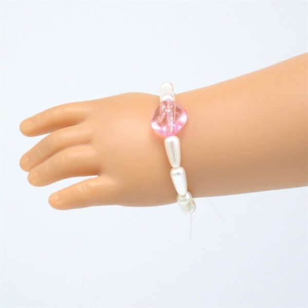 Puppenschmuckset: Delfin-Halskette und Perlenarmband für 18-Zoll-Puppen