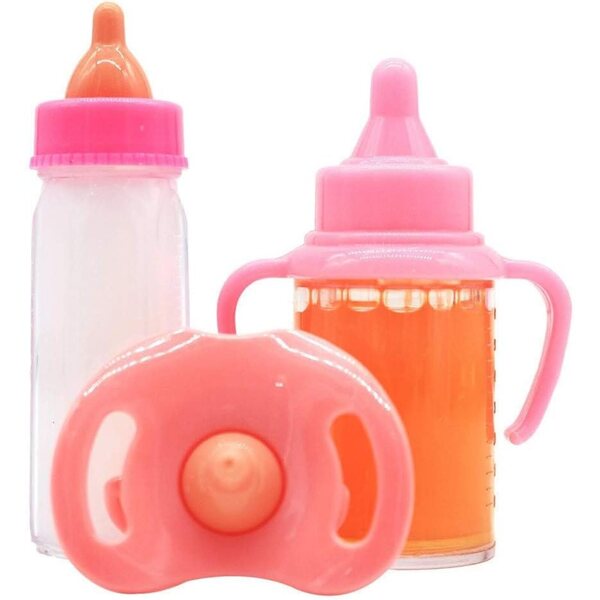 Uteruik 3-teiliges Puppenfütterungsset mit Zauberflasche und Sauger