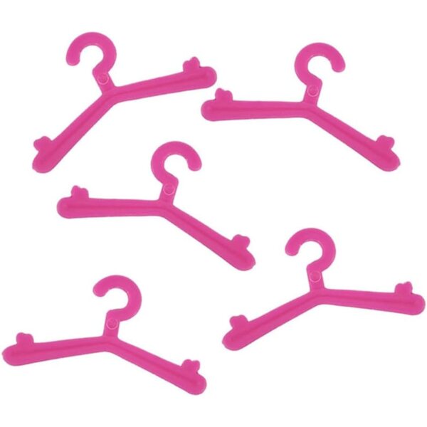 10 Kunststoff-Kleiderbügel für Puppen 30 cm – Zubehör für Uteruik-Puppenkleidung