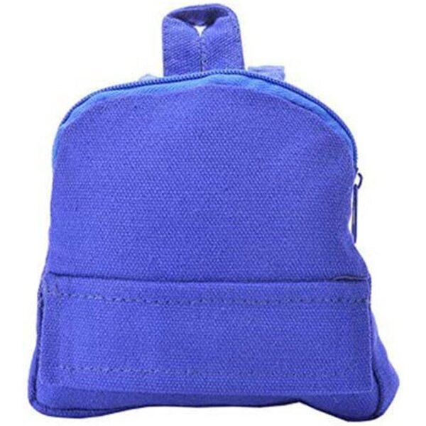 Blauer Rucksack für 46-cm-Puppen mit Reißverschluss – Mini-Schulzubehör für 18-Zoll-Puppen