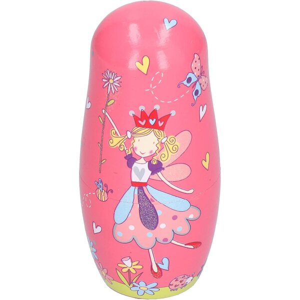Kit Bambole Nidificanti in Legno SPYMINNPOO - Set 5 Pezzi per Bambini e Decorazione Casa