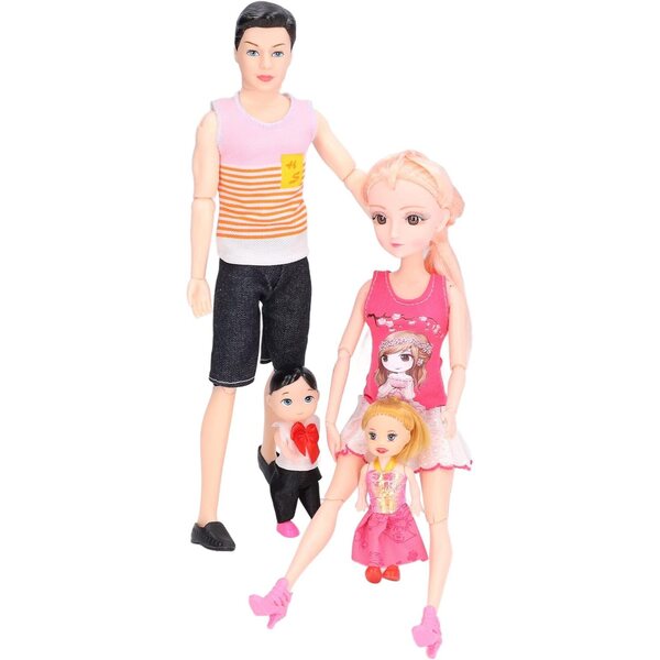 Set aus Familienpuppen mit schwangerer Mutter und Zubehör für Lernspiele für Kinder