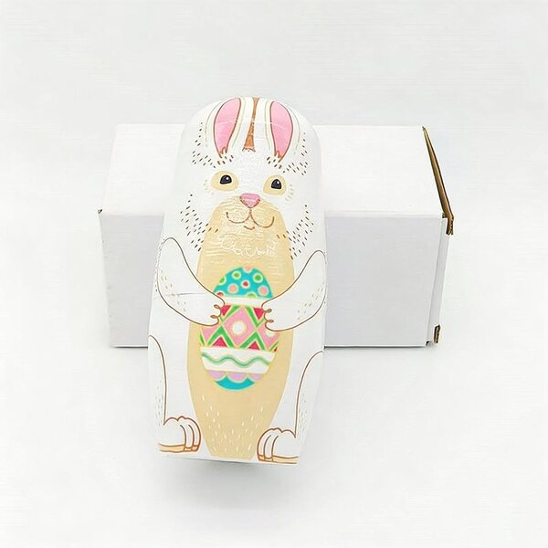 Oster-Matroschka-Puppen aus Holz mit Hase – Lern- und Deko-Set, 18 cm