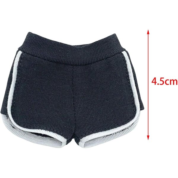 1/6 Dunkelgraue Shorts für Puppen, weicher Stoff, Miniaturzubehör