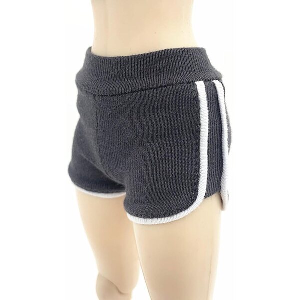 1/6 Dunkelgraue Shorts für Puppen, weicher Stoff, Miniaturzubehör