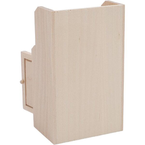 Armadio vintage in legno per casa delle bambole 1:12, arredamento miniatura elegante
