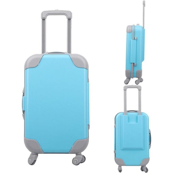 Valigetta da Viaggio in Plastica per Bambole 46 cm | Accessorio Casa Bambole 18 Pollici