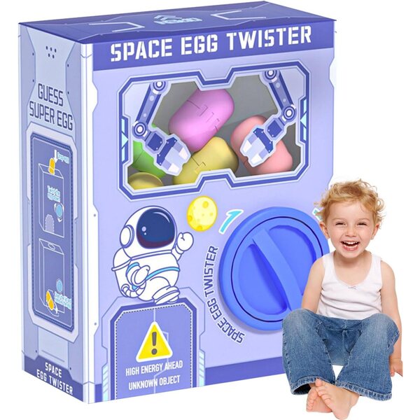 Gashapon Machine Mini-Bonbonspender mit 12 leeren Eiern und 6 Puppen – ungiftiges ABS