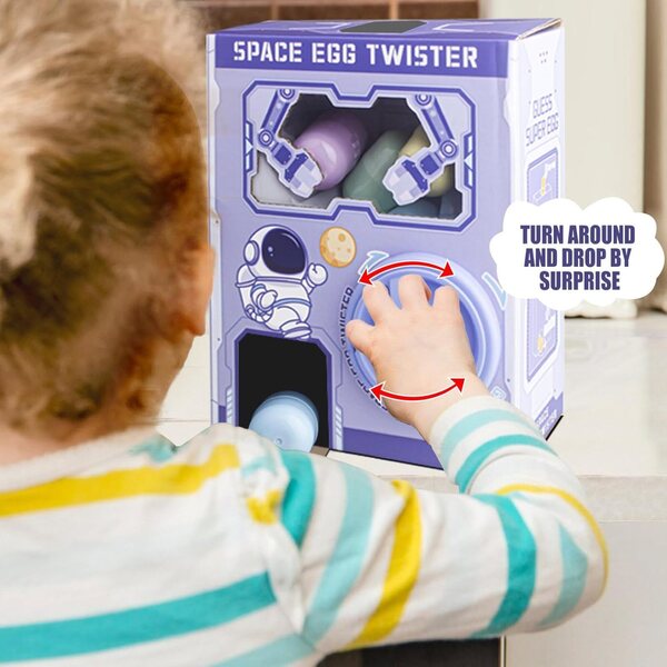 Gashapon Machine Mini-Bonbonspender mit 12 leeren Eiern und 6 Puppen – ungiftiges ABS
