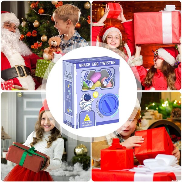 Gashapon Machine Mini-Bonbonspender mit 12 leeren Eiern und 6 Puppen – ungiftiges ABS