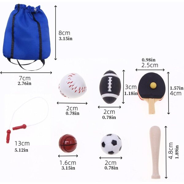 Puppenhaus-Miniatur-Sportset – kreatives und dekoratives Spielzeug