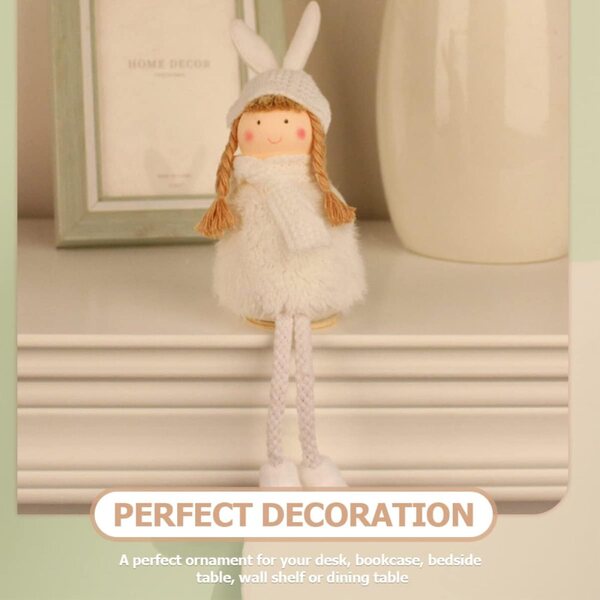 Cabilock 2 Pezzi Peluche Angelo Natalizio Decorativo 23cm per Tavolo e Regalo