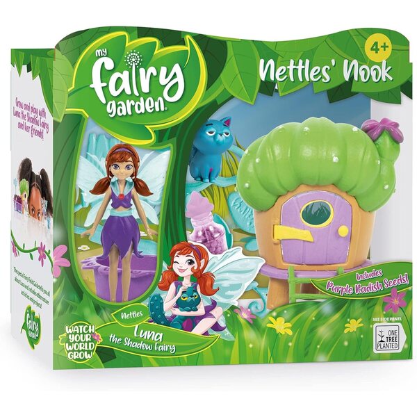 My Fairy Garden Nettles' Nook-Spielset mit Luna, der Fee, und Nettles, dem Catcus