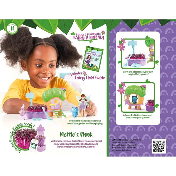 My Fairy Garden Nettles' Nook-Spielset mit Luna, der Fee, und Nettles, dem Catcus