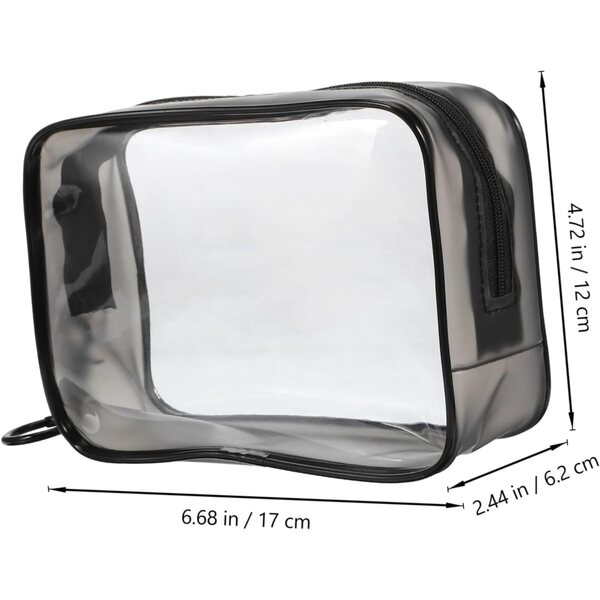 VICASKY Transparente Tasche mit Reißverschluss zur Präsentation und zum Schutz von Puppen, 17 x 12 x 6 cm