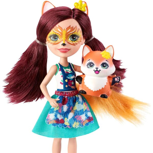Enchantimals Magical Friends Colors Spielset mit der Fuchs-Puppe Felicity und künstlerischem Zubehör