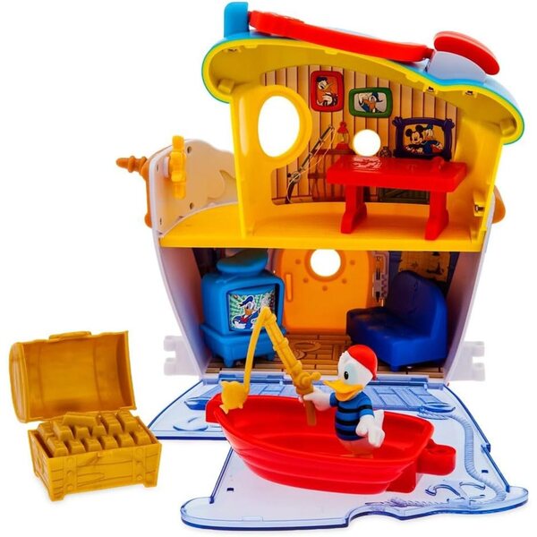 Donald Duck Spielset mit nautischem Haus und beweglicher Figur für Kinder