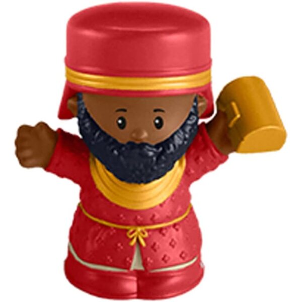 Figura Wiseman rossa di ricambio per presepe Fisher-Price Little People HMX70