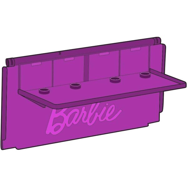 Tavolo Viola Ricambio Attaccabile per Barbie Fresh 'n Fun Foodtruck GMW07