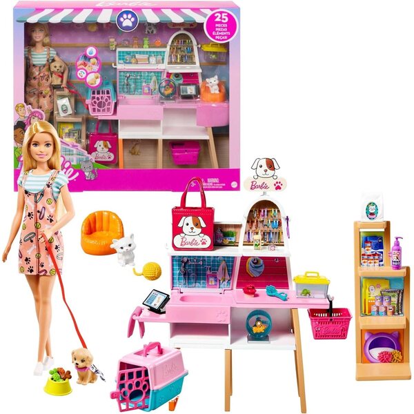 Barbie Pet Care Spielset mit Puppe und Zubehör Mattel 3+