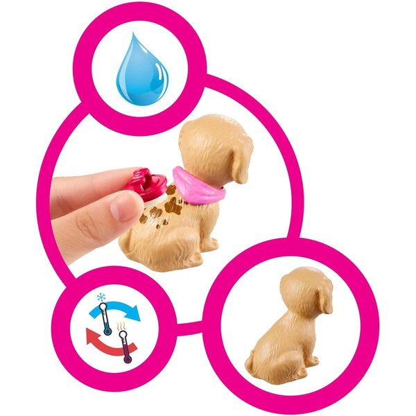 Barbie Playset Cura Animali Domestici con Bambola e Accessori Mattel 3+
