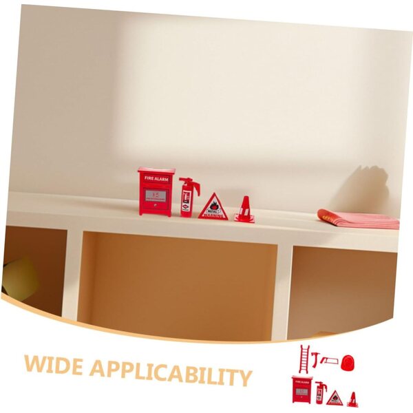 Cabilock 6 set accessori miniatura strumenti antincendio per didattica e scene