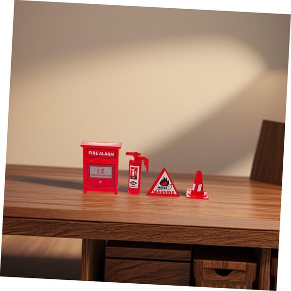 Cabilock 6 set accessori miniatura strumenti antincendio per didattica e scene