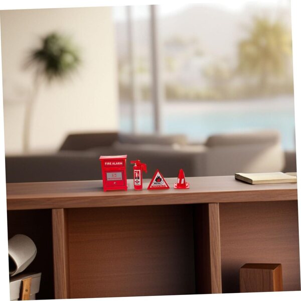 Cabilock 6 set accessori miniatura strumenti antincendio per didattica e scene