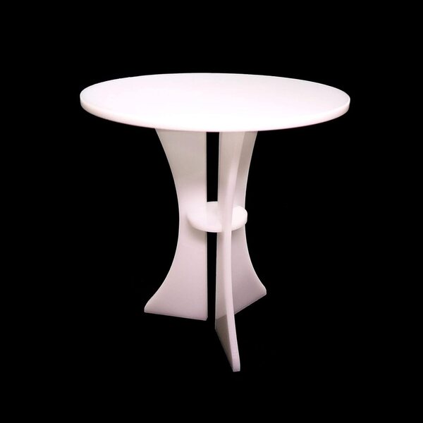 Tnfeeon Tavolo Rotondo Miniatura Casa delle Bambole in Acrilico Scala 1/12 Elegante