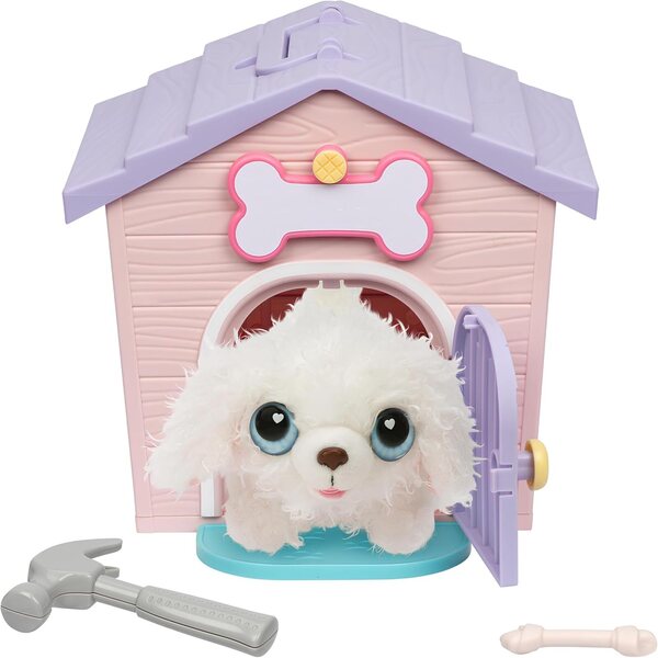 Little Live Pets Niche Surprise Rosa Hund mit Haus und Zubehör inklusive