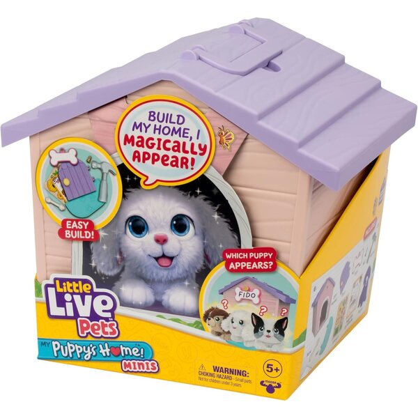 Little Live Pets Niche Surprise Rosa Hund mit Haus und Zubehör inklusive