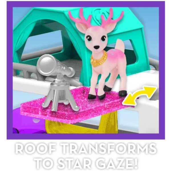 Barbie Deluxe Pet Camper-Set mit funkelndem Camper und Haustierzubehör