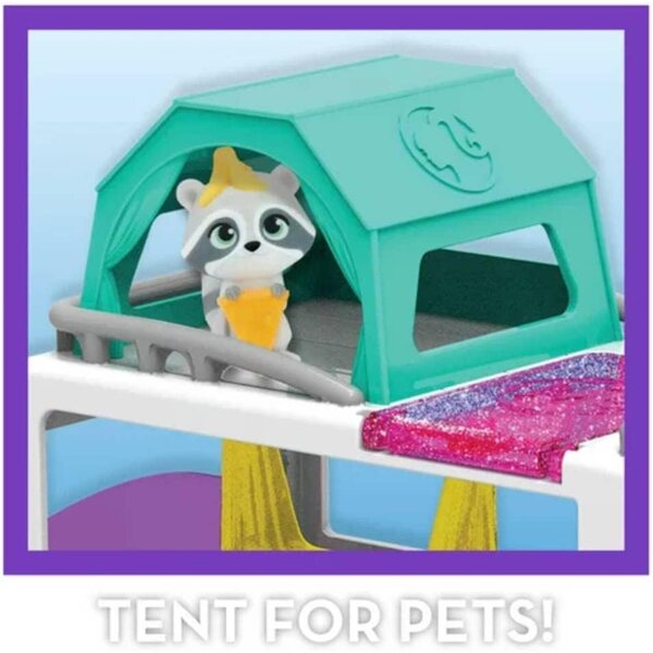 Barbie Deluxe Pet Camper-Set mit funkelndem Camper und Haustierzubehör