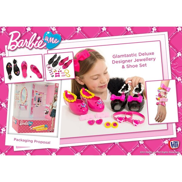 Barbie Glamtastic Set: Erstellen Sie individuellen Schmuck und Schuhe für Barbie