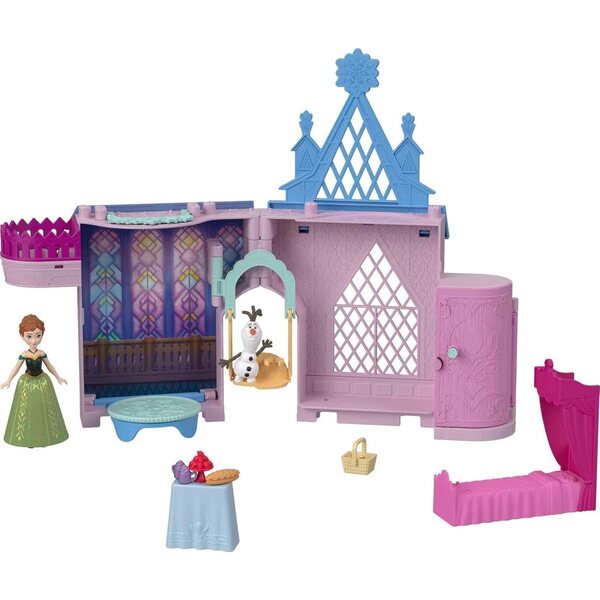 Mattel Disney Frozen Anna Arendelle Castle mit Puppe, Olaf und Zubehör 3+