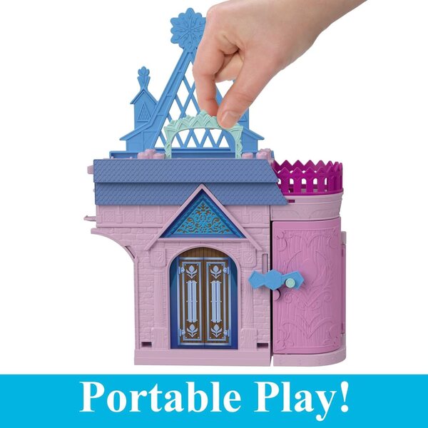 Mattel Disney Frozen Anna Arendelle Castle mit Puppe, Olaf und Zubehör 3+