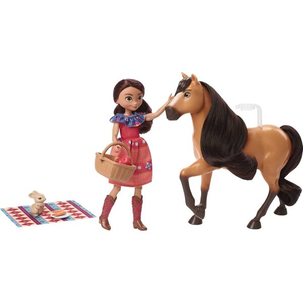 Dreamworks Spirit Pic-Nic-Set mit Spirit Horse und Lucky Doll ab 3 Jahren