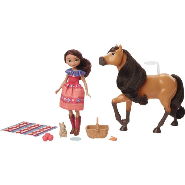 Dreamworks Spirit Pic-Nic-Set mit Spirit Horse und Lucky Doll ab 3 Jahren