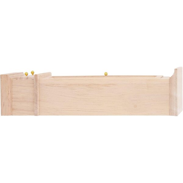 Armadio Vintage in Legno Scala 1:12 per Casa delle Bambole - Spazio Ampio e Design Autentico