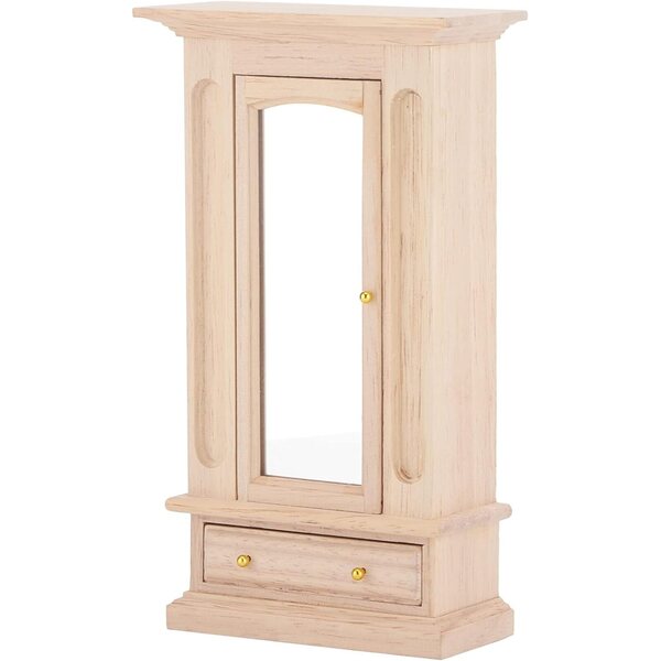 Armadio Vintage in Legno Scala 1:12 per Casa delle Bambole - Spazio Ampio e Design Autentico