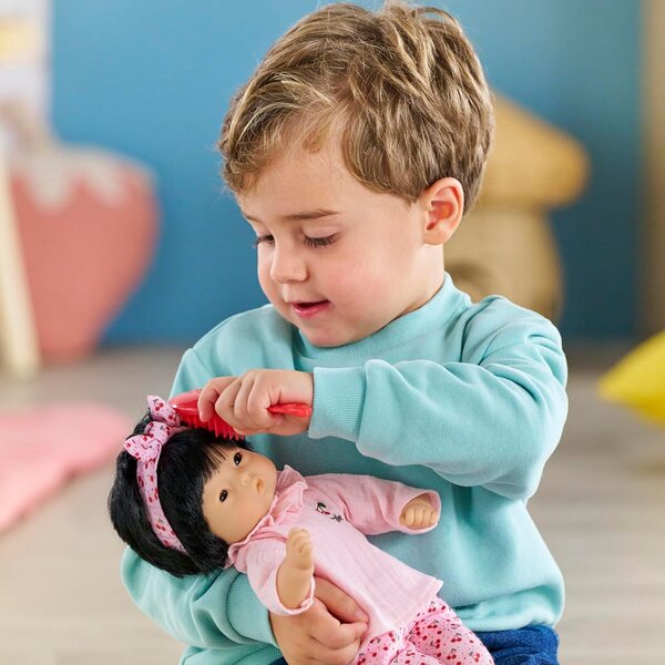 Corolle Baby Calin Nina 30 cm – Kuschelpuppe mit Vanilleduft, ab 18 Monaten