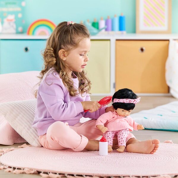 Corolle Baby Calin Nina 30 cm – Kuschelpuppe mit Vanilleduft, ab 18 Monaten