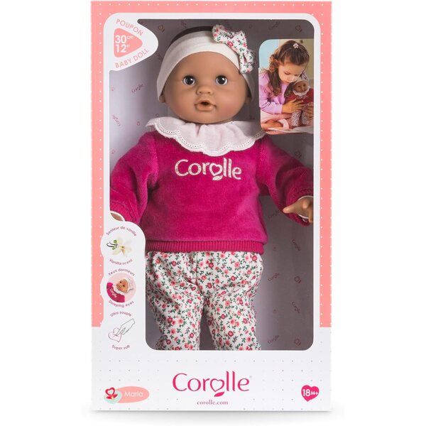 Corolle Baby Calin Maria 30 cm, weiche Puppe mit Vanilleduft für Kinder ab 18 Monaten
