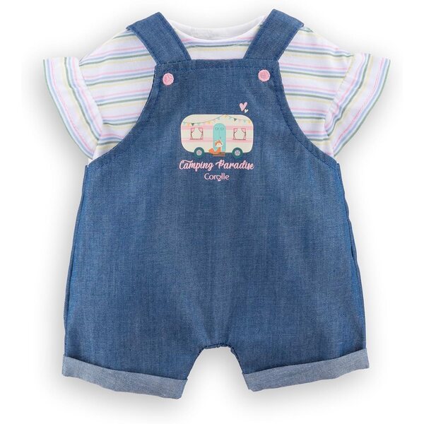 Corolle Tuta & T-Shirt Petit Exploreur per Bambole 30 cm - Set 2 in 1 da 18 Mesi