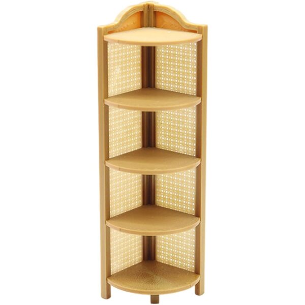 Puppenhausspezifischer Miniatur-Eckschrank im Maßstab 1:12 – europäisches Design