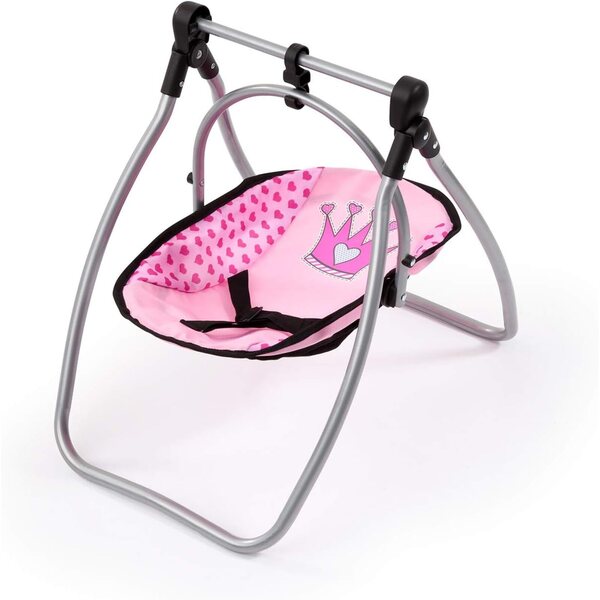 Set Accessori per Bambola 9-in-1 Bayer Design con Seggiolone, Borsa e Posate Rosa